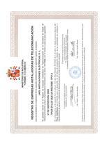certificado de Inst. telecomunicaciones