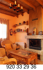 Chimenea en el salón